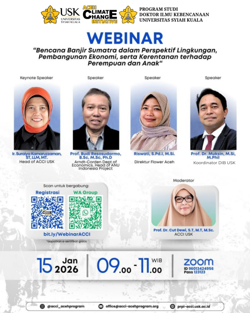 Webinar Doktor Ilmu Kebencanaan USK